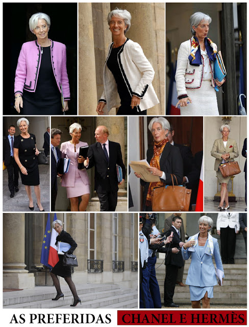 O estilo do Christine Lagarde, a diretora do FMI.