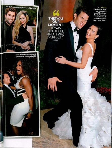 Kris Humphries e Kim Kardashian no casamento