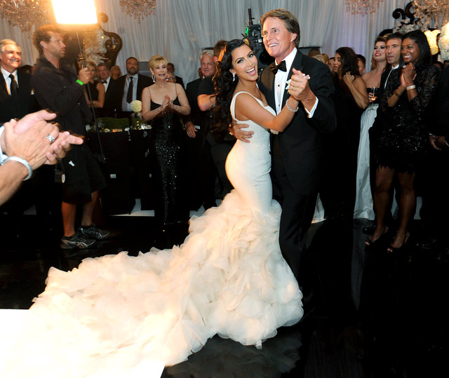 O vestido de noiva de Kim Kardashian