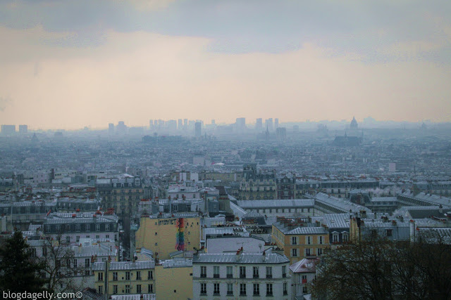 A vista de Montmartre em Paris